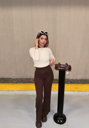 Brown Belle Curve Pants