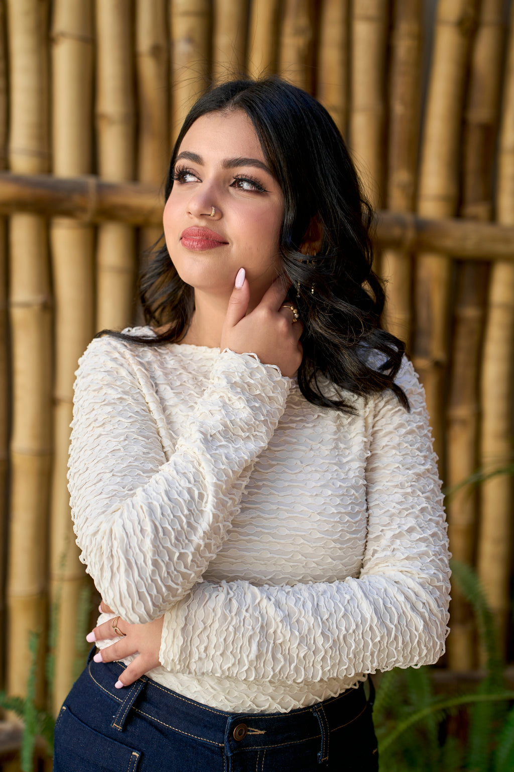 Ivory Petal Top