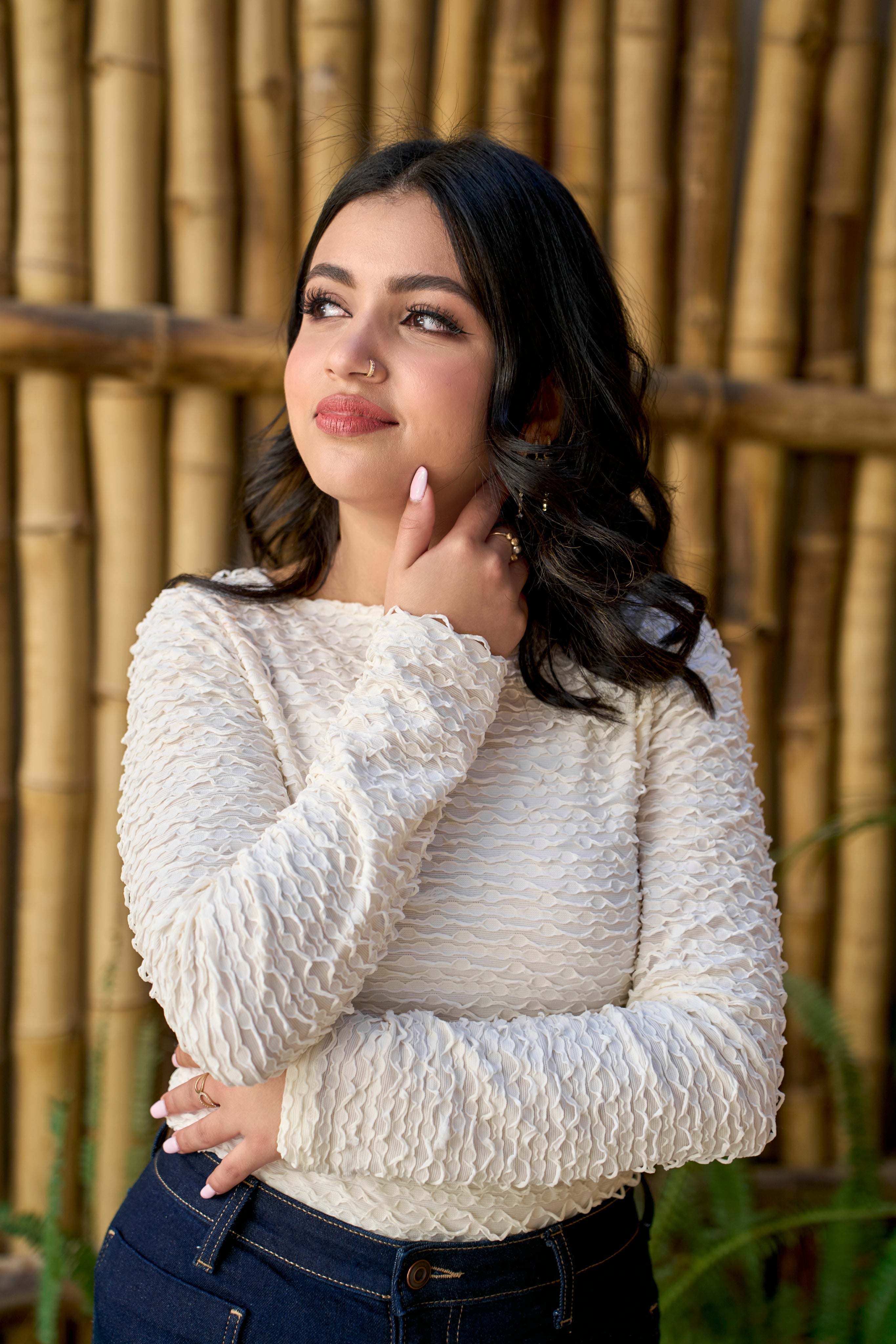Ivory Petal Top