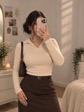 Cream Polo Top