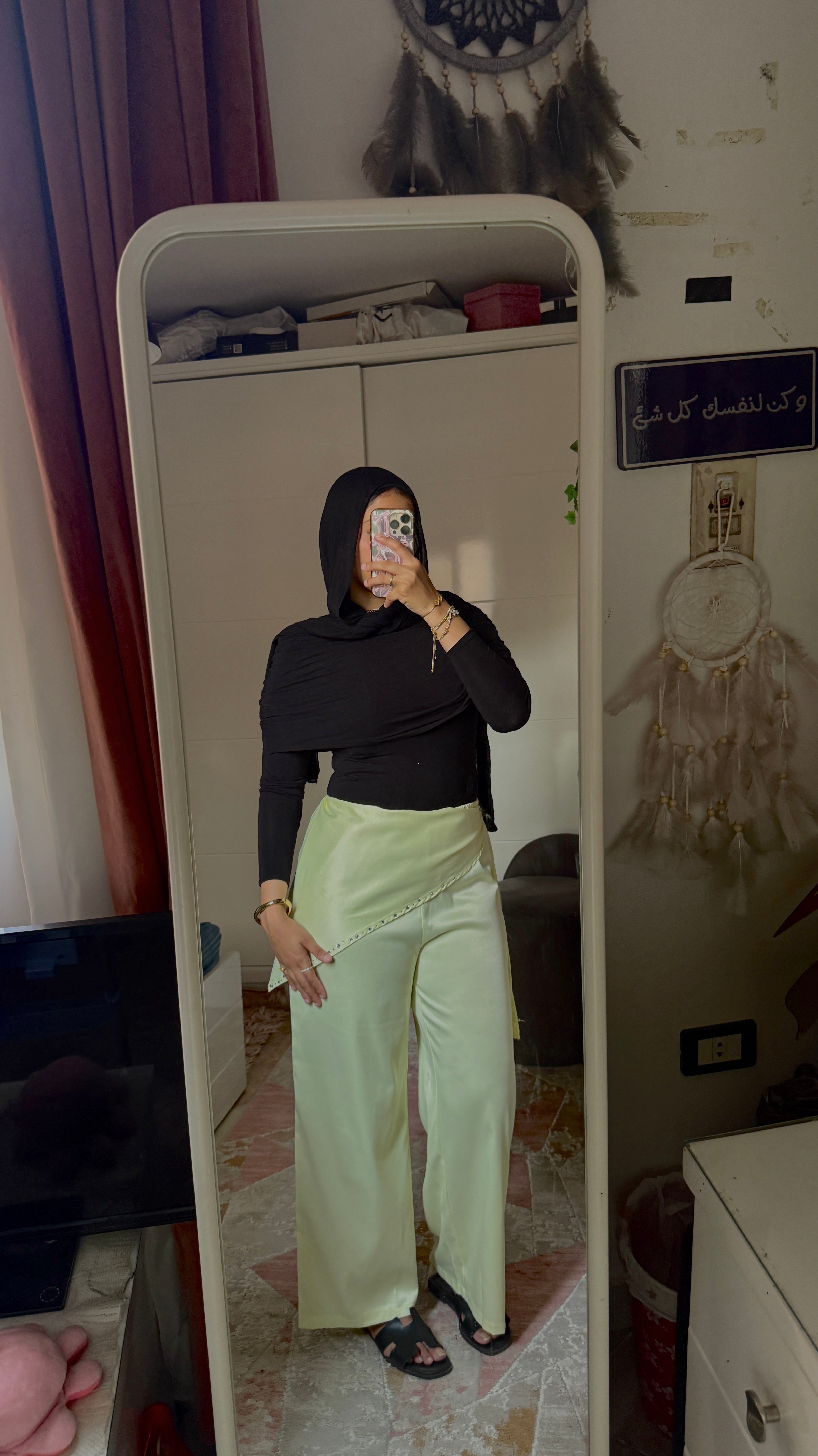 Butter Yellow Scarf Pants