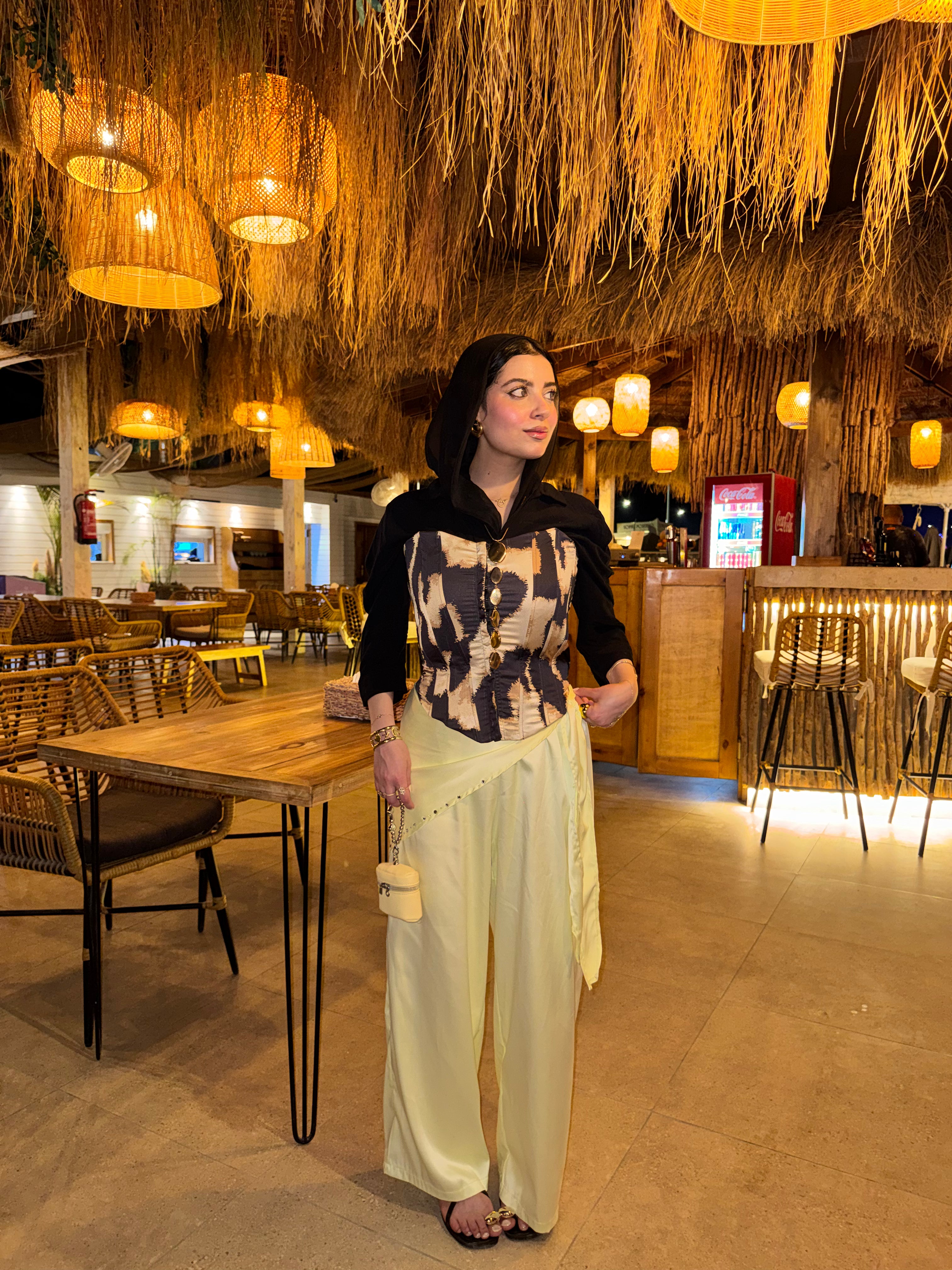 Butter Yellow Scarf Pants