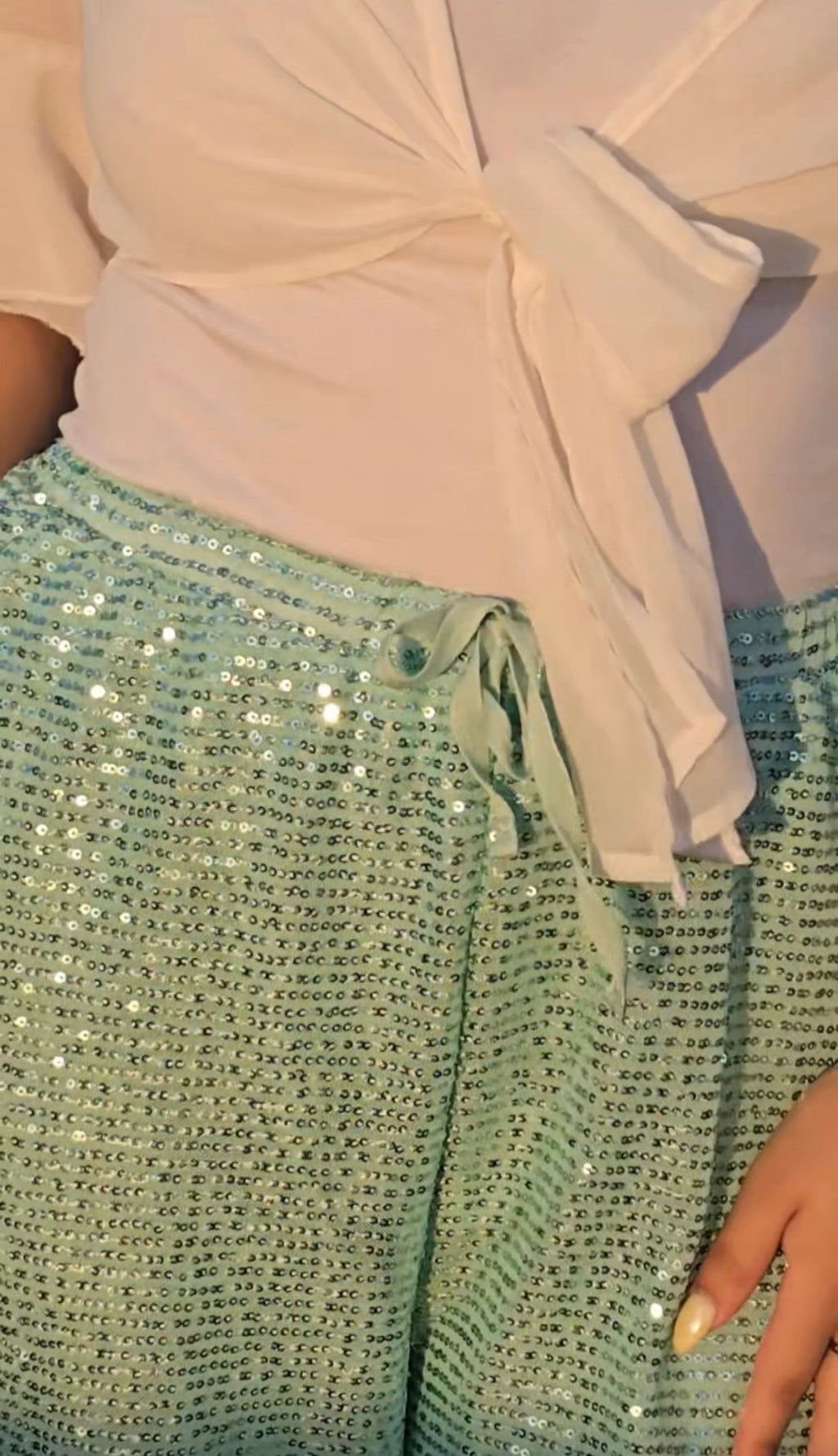 Aqua Shimmer Pants