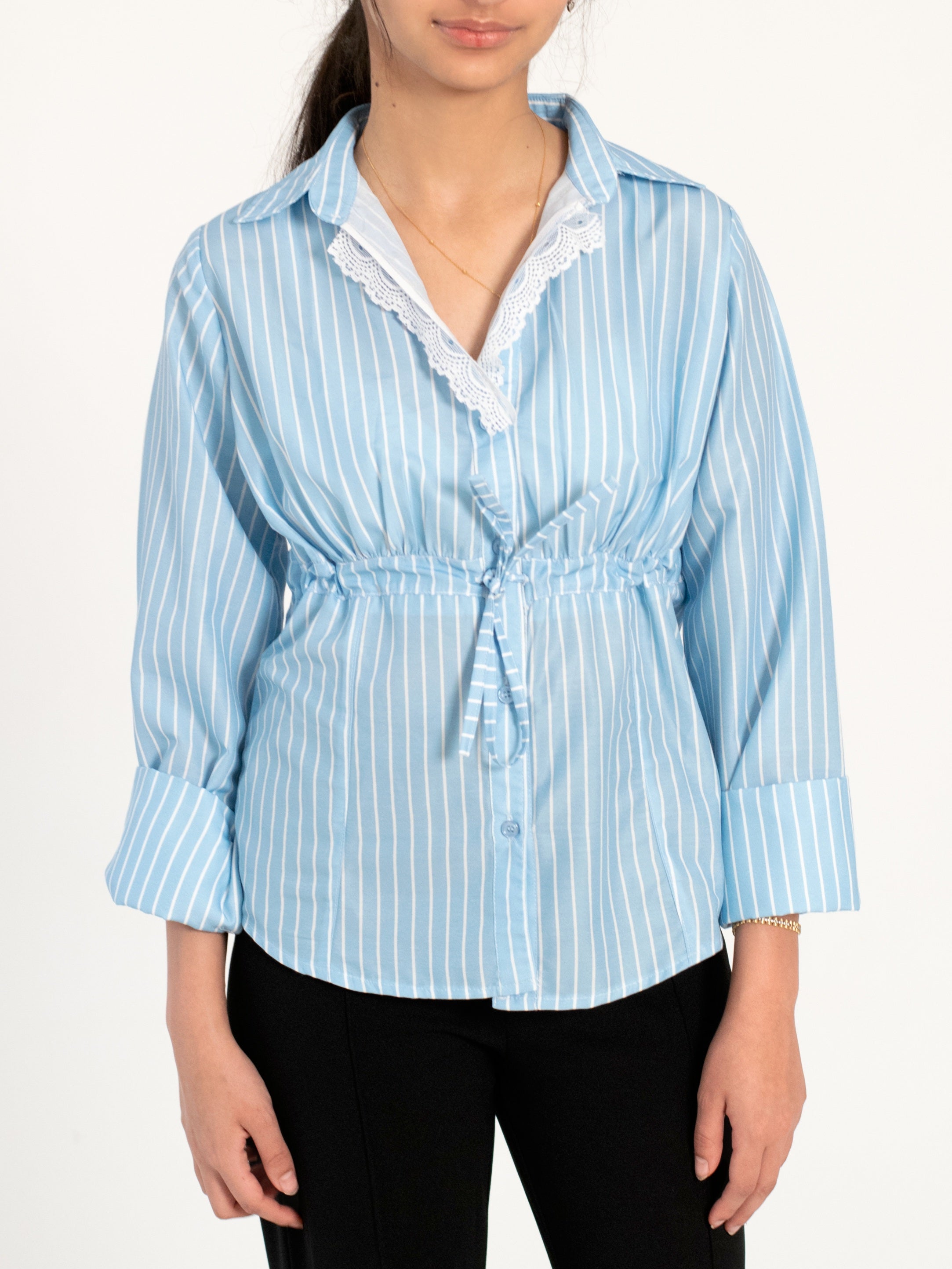 Striped Blue Shirt