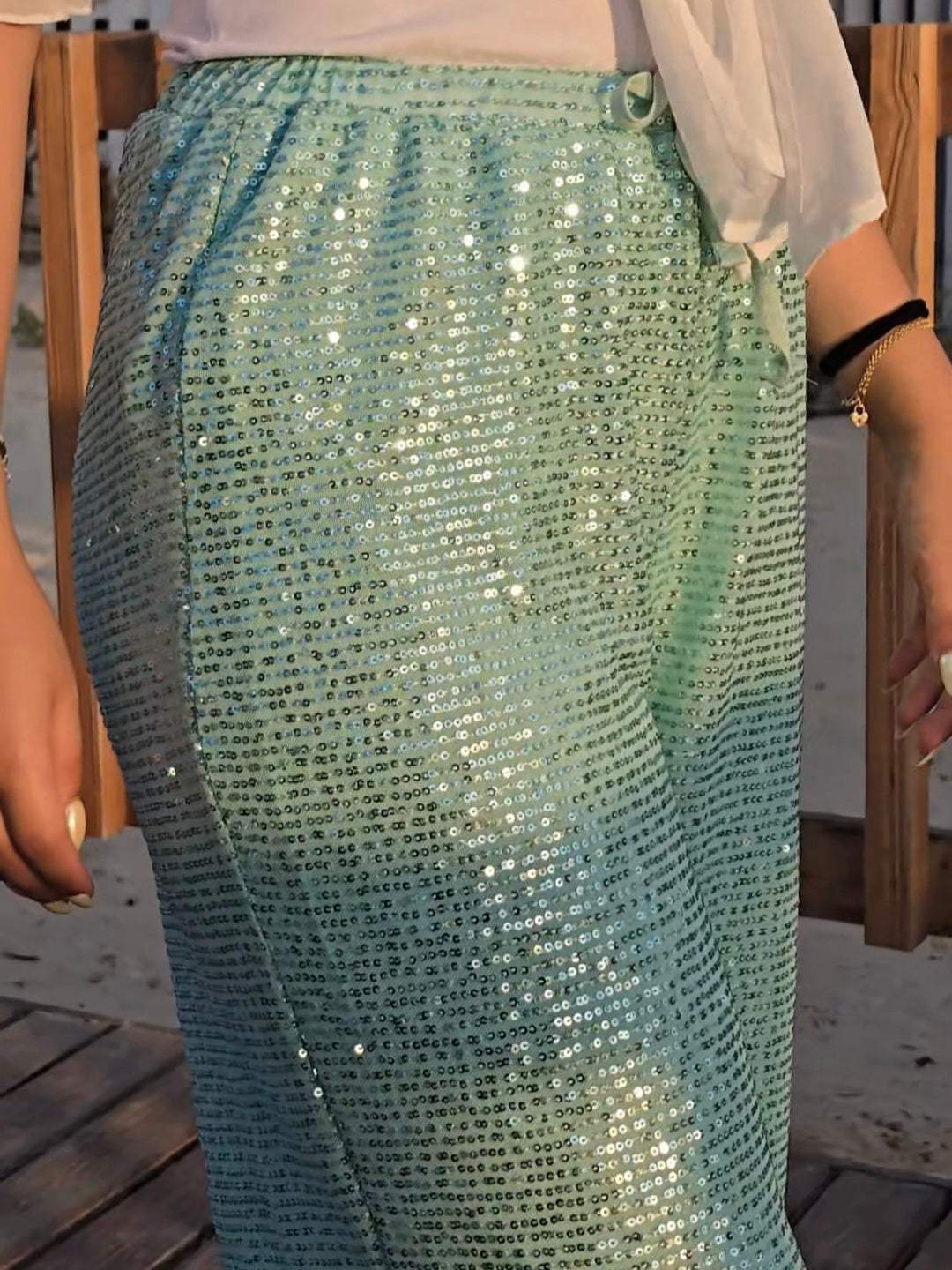 Aqua Shimmer Pants